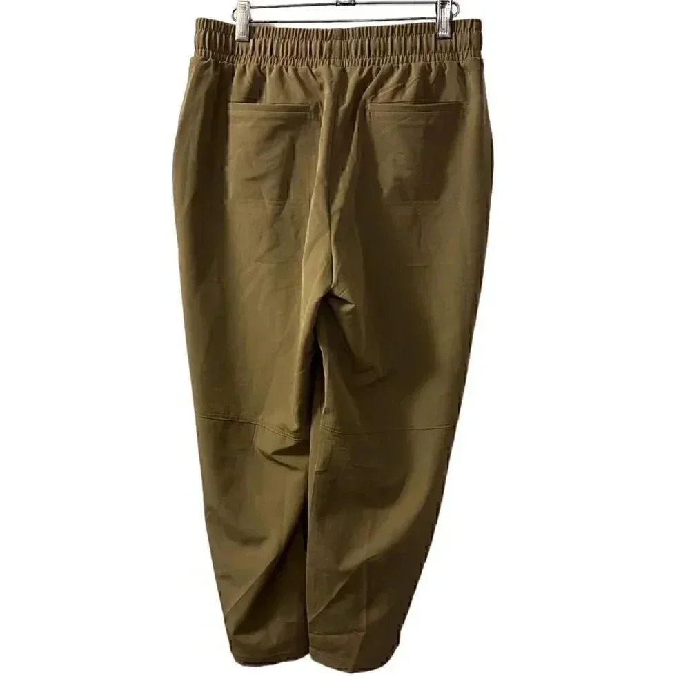 Mondetta women's pants ankle high rise tan size Medium - Picture 3 of 12